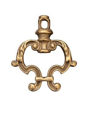 Vintage Ornate Solid Bras Pendant Light Finial